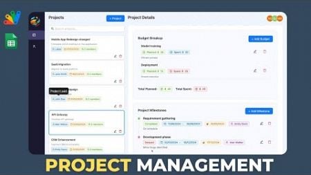 Project Management Web App with React &amp; Google Apps Script