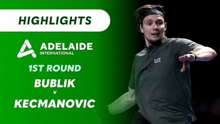 Alexander Bublik v Miomir Kecmanovic - Adelaide International Highlights | Wide World of Sports