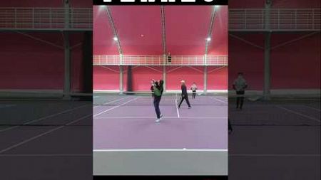 테니스 복식 서브후 발리공격 #tennis #doubles