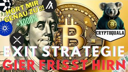 🚨 EXIT STRATEGIE 2025 - SO PLANE ICH DEN PERFEKTEN COIN-VERKAUF IM BULLRUN !!! 💸 (XRP, ALGO, QNT)