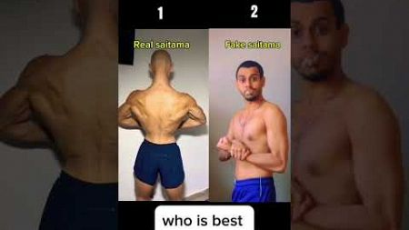 Who is best saitama (1-2) Let&#39;s go 💪💯 #bodybuilding #fitness #gym