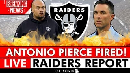 BREAKING NEWS: Raiders Fire Antonio Pierce After 1 Season In Las Vegas | LIVE Instant Reaction