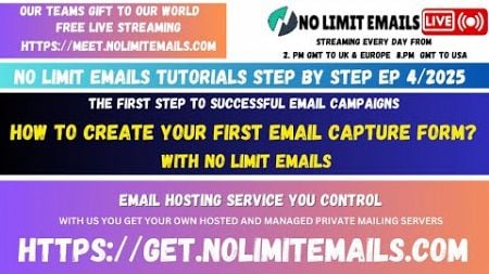 No Limit Emails Tutorials Step by Step How to create forms Ep 4/2025