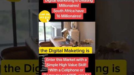 BECOME THE NEXT DIGITAL MARKETING MILLIONAIRE! #wfh #sa #sideincome #usa #usarmy #uk #zim #lesotho