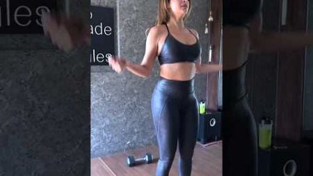 🔥 #malaikaarora nails her #workout #shorts #bollywood #actress #fitness #gym #gymworkout