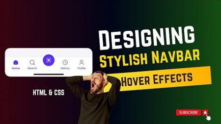 Navbar with Hover Effects in HTML &amp; CSS