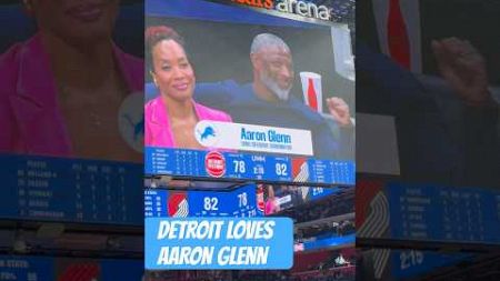 DETROIT GIVES AARON GLENN LOVE AT PISTONS GAME!