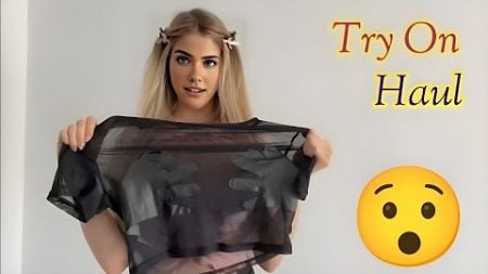 (4K) Transparent Try on haul wet vs dry / Try on haul 2025 / wet vs dry with holly Get ready with me