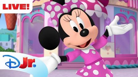 🔴 LIVE! All Minnie&#39;s Bow-Toons! 🎀| NEW BOW-TOONS: CAMP MINNIE SHORTS! | @disneyjr