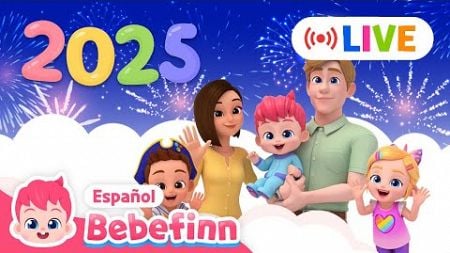 [🔴EN VIVO] Feliz Año Nuevo | Canciones Infantiles para Ver con Familia | Bebefinn en español