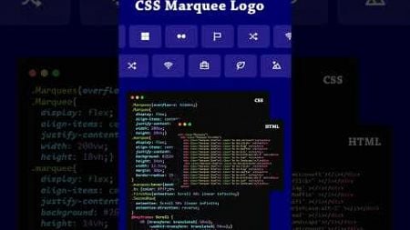 Pure CSS Logo Marquee #cssslider #shorts #shortsfeed #webdesign #webdevelopment #slider #cssmarquee