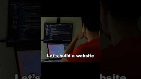 How to build a website in 60 seconds (sort of) #techhumor #shorts