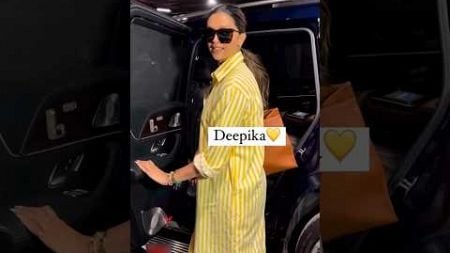 Deepika Padukone turning the airport into her runway serving charm and style effortlessly 💛 #shorts