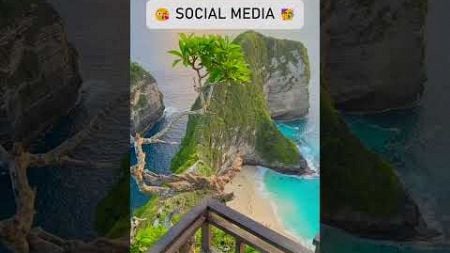 Social Media vs. Reality 😭 #adventure #travel #explore #nature #shorts #fyp #beautifuldestinations