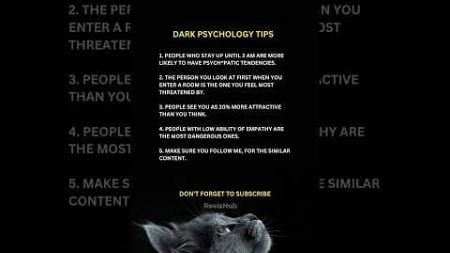 DARK PSYCHOLOGY TIPS ! #sigmajourney #motivationalquotes #successmotivation