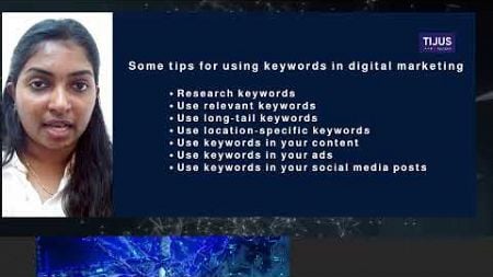 What is Keywords in Digital Marketing | Tiju&#39;s Academy