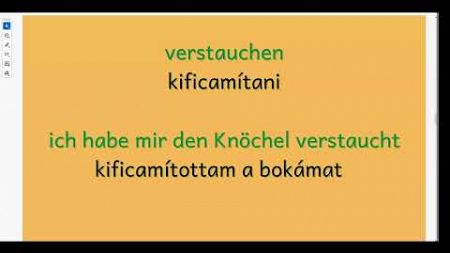 Wortschatz A1 die Gesundheit 3 (Egészség 3) - Deutsch lernen schnell und einfach