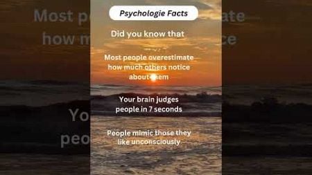 Psychologie Facts