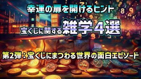 【雑学】宝くじに関する雑学4選／第2弾(宝くじにまつわる世界の面白エピソード) #雑学 #豆知識 #トリビア