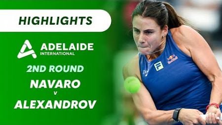 Emma Navaro v Ekaterina Alexandro - Adelaide International Highlights | Wide World of Sports