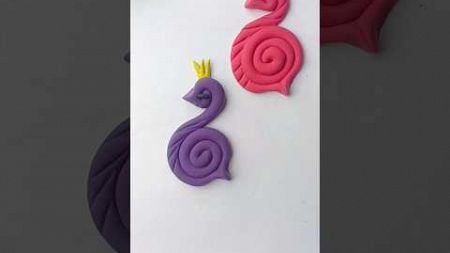 Easy clay art Satisfying &amp; creative dough 🕊️#shorts #shortsfeed #shortvideo #youtubeshorts #viral#yt