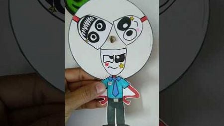 Gangle from the amazing digital circus face changing paper craft #tadc #gangle #papercraft