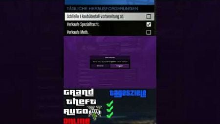 Raubüberfall Vorbereitung / Verkauf Spezialfracht / Verkauf Meth #ps5 #gtaonline Tagesziele