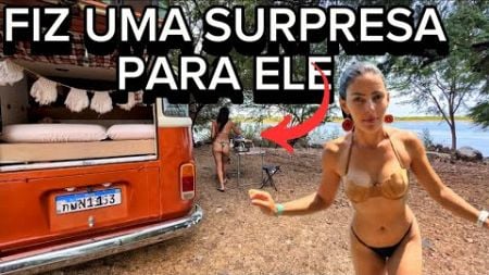 ACAMPAMOS de KOMBI Motorhome no RIO Velho CHICO! E FIZEMOS isso! #camping #motorhome