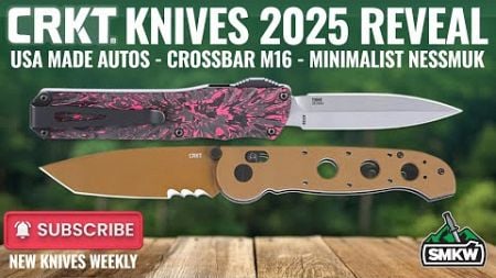 CRKT Knives 2025 Reveal | Featuring USA Autos &amp; Crossbar M16&#39;s