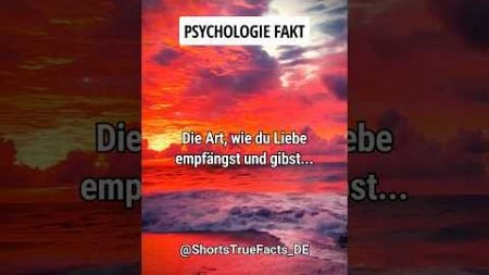 😮 Psychologie Fakt: Die Art, wie du Liebe empfängst und gibst... | #ytshorts #viralshorts #facts