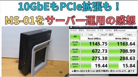 【ミニPC長期レビュー】MS-01を半年ほどLinux10GbEファイル鯖として使った感想