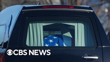 Jimmy Carter&#39;s casket arrives at National Cathedral for funeral