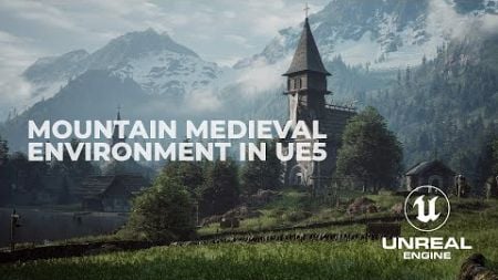 Unreal Engine 5 - Mountain Medieval Environment #gamedev #ue5