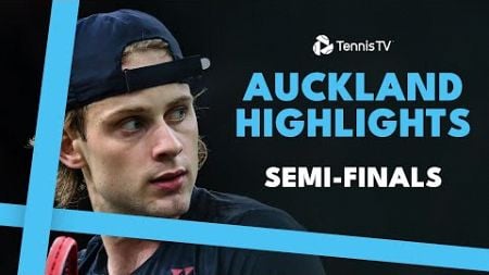 Monfils Takes On Basavareddy; Bergs Battles Borges | Auckland 2025 Semi-Final Highlights