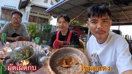 ผัดเผ็ดกบ ก้อยไข่มดแดงอาหารชั้นสูงแซ่บสุด