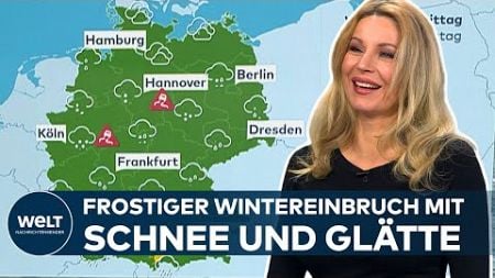 WETTERCHOAS IN DEUTSCHLAND: Schnee &amp; Glätte im Norden, Plusgrade im Südwesten | Wetteraussichten