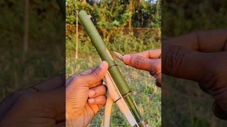 Wood &amp; bamboo mini survival #shorts #craft #slingshots #toys