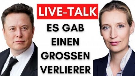 Elon Musk und Alice Weidel: gepflegte Unterhaltung unter heftigen Attacken