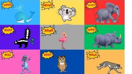 Animal Sounds Song N10T1 | Animal Sounds Song for Kids | Kids TV Education